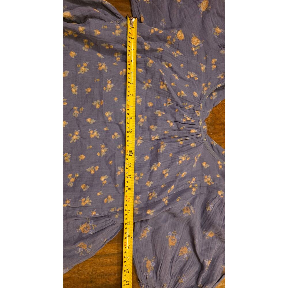 Nwt Free People Chloe Mixed Print Back Cutout Top - Picture 7 of 8